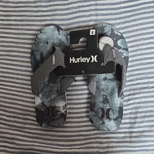 Hurley Gray Camo Men's Flip Flops